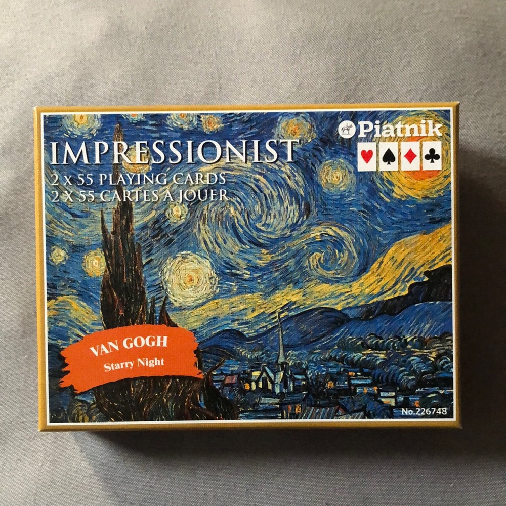 💜 Unique Van Gogh Impressionist Playing Cards 2 Decks NWT